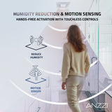 Breeze Series 110 CFM Ceiling Mount Bathroom Exhaust Fan with LED Light and Motion/Humidity Sensor, Bluetooth Speaker