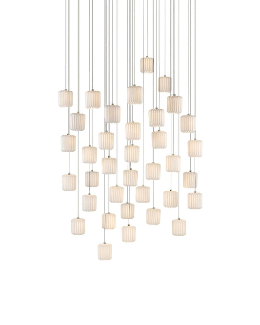 Dove 36-Light Round Multi-Drop Pendant