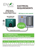 ENVO Ansen Compact Tankless Electric Water Heater, Heat-on-Demand, Endless Hot Water Supply, ETL Certified, Energy and Water Saving