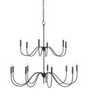 Tirrell Medium Black Chandelier