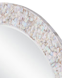 Uma Mother of Pearl Round Mirror