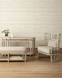 Norene Gray Wing Chair, Demetria Parchment