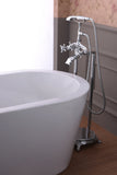Suni 3-Handle Claw Foot Tub Faucet with Hand Shower