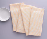 Red Linen Striped Napkins