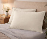 Natural 100% Cotton Sateen Pillowcases Set of 2