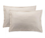Natural 100% Cotton Sateen Pillowcases Set of 2