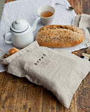 Printed linen bread bag