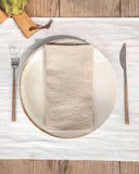 Natural linen napkin set of 2
