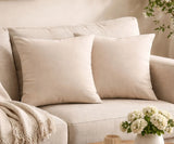 Cotton Linen Cushion Covers Set of 2