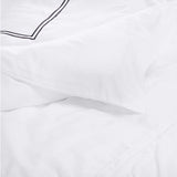 400TC Double Embroidery Cotton Sateen Solid Bedding Bundle