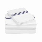 400TC Triple Embroidery Cotton Sateen Solid All-In Bedding Bundle