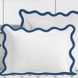 400TC Applique Scalloped Embroidery Cotton Pillow Sham