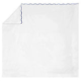 400TC Cotton Scallop Embroidery Sateen Solid Top Sheet