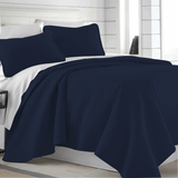 Square Knitted Cotton Coverlet