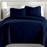 Square Knitted Cotton Coverlet