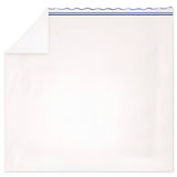 400TC Wavy Embroidery & Border Cotton Sateen Solid Sheet Set