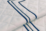 Classic Border Diamond Knitted Cotton Coverlet