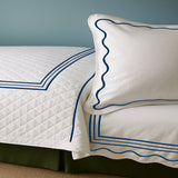 Classic Border Diamond Knitted Cotton Coverlet