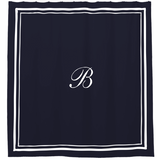 Classic Border Frame Cotton Shower Curtain