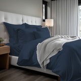 400TC Cotton Sateen Solid Duvet Cover Set