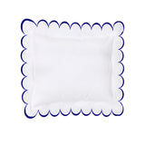 Allena 400TC Cotton Scallop Embroidery Sateen Solid Euro Sham