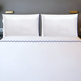 400TC Cotton Small Scallop Embroidery Sheet Set