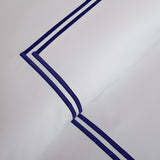 500TC Cotton Double Embroidery Sateen Solid Duvet Cover Set