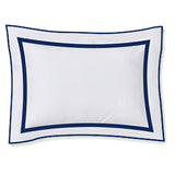 400TC Embroidery & Border Cotton Sateen Solid Pillow Sham