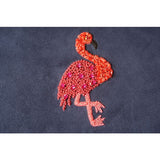 Flamingo Embroidery Pillow Cover (Set of 1)