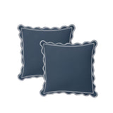 400TC Luxurious Scallop Embroidery & Border Cotton Euro Sham