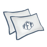Monogram 400TC Cotton Edge Border Embroidery Pillow Sham