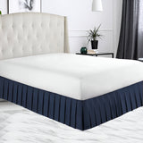 400TC Sateen Solid Cotton Pleated Bed Skirt