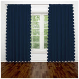 Scallop Luxurious Polyester Curtain (Set of 2)