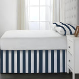 400TC Stripe Border Frame Cotton Sateen Tailored Bed Skirt