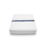 400TC Triple Embroidery Sateen Solid Cotton Fitted Sheet