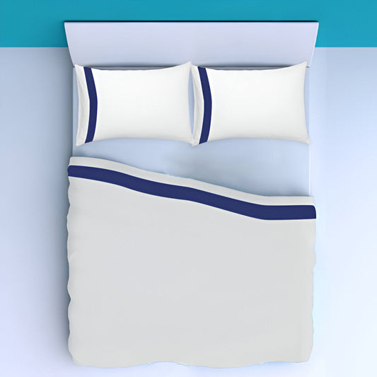 400TC Border Frame Cotton Sateen Pillowcases (Set Of 2)