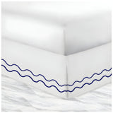 400TC Cotton Double Wavy Embroidered Tailored Bed Skirt