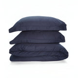 400TC Sateen Solid Cotton Round Duvet Cover Set