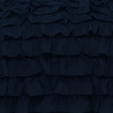 400TC Sateen Solid Cotton Waterfall Ruffle Duvet Cover Set
