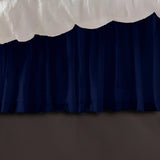 400TC Sateen Solid Cotton Fringe Ruffle Bed Skirt