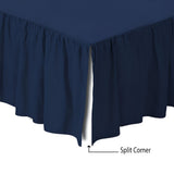 400TC Sateen Solid Cotton Gathered Bed Skirt