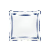 400TC Wavy Embroidery & Border Cotton Sateen Solid Duvet Cover Set