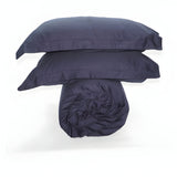 400TC Cotton Sateen Solid Duvet Cover Set