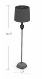 Nelspruit Gray Resin Floor Lamp