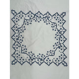 Elegant Flower Embroidered Placemat & Napkins (Set Of 4)