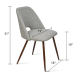 Edwin Modern Upholstered Dining Chair (Set of 4)