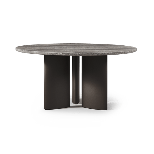 Newport Aluminum Round Dining Table 60"