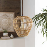 Unionport Rattan Ceiling Lighting - Clearance