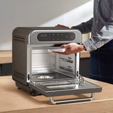 Ciarra Nosh Oven | 8-in-1 Portable Countertop Steam Oven Small Electric Oven with Air Fryer | Ashy Cloud