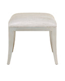 Garson Silver Ottoman, Fresh Files Linen